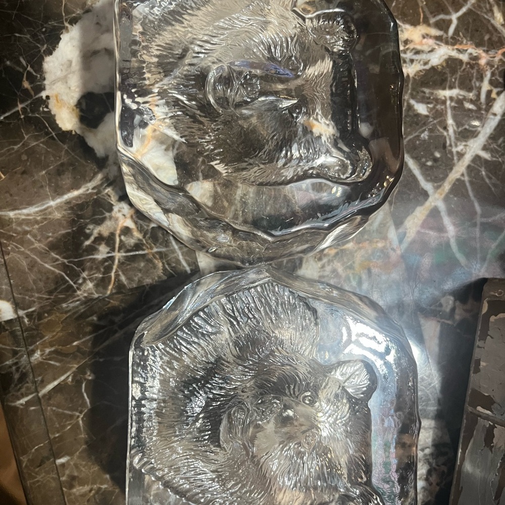 Crystal Bear paper weights 2
